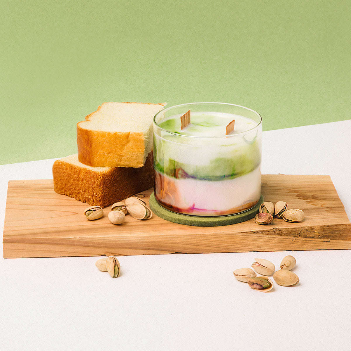 Pistachio Cream and Japanese Milk Bread Candle