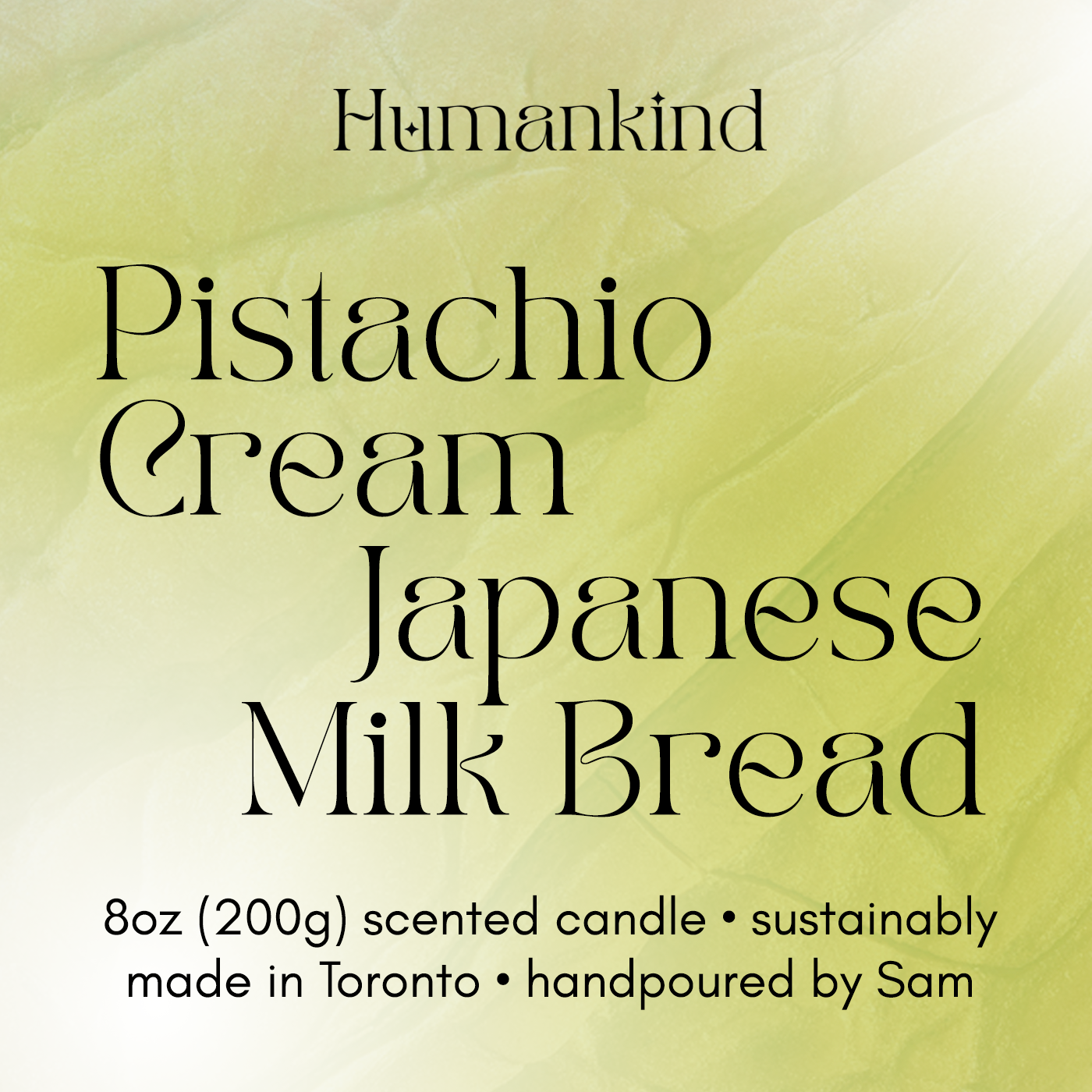Pistachio Cream and Japanese Milk Bread Candle