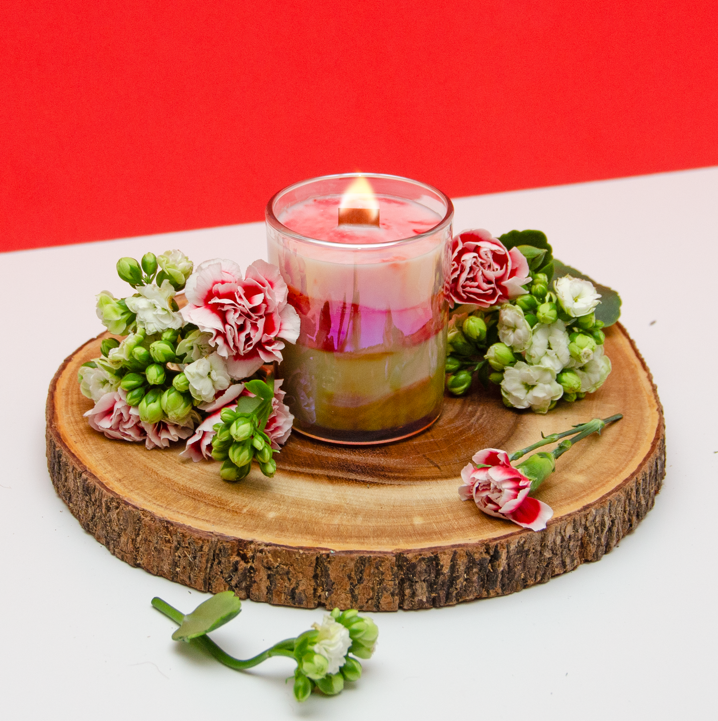 Flowers and Honey Candle